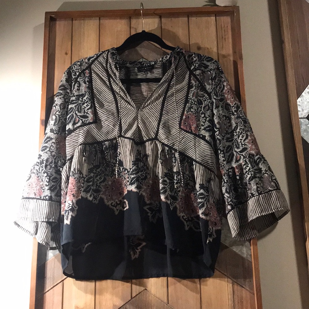 Silk blouse.